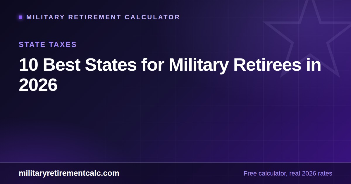 10 Best States for Military Retirees in 2026